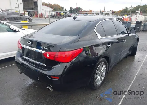 2015 Infiniti Q50 Premium z USA, uszkodzony, nr VIN JN1BV7AP1FM348974